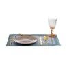 Piatto da pranzo Vivalto 3239121P-5 Dorato Vetro 21 x 2 x 21 cm