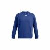 Felpa senza Cappuccio Uomo Under Armour Rival Fleece Crew Azzurro