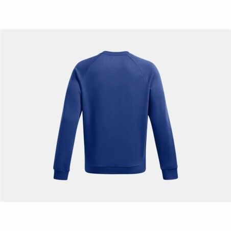 Felpa senza Cappuccio Uomo Under Armour Rival Fleece Crew Azzurro