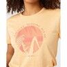 Maglia a Maniche Corte Rip Curl Re-Entry Crew  Beige