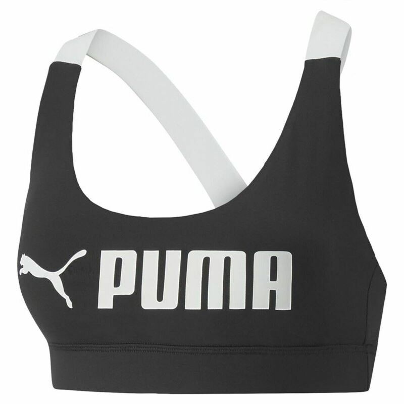 Reggiseno Sportivo Puma Nero Bianco Multicolore Reggiseno Sportivo Puma Nero Bianco Multicolore