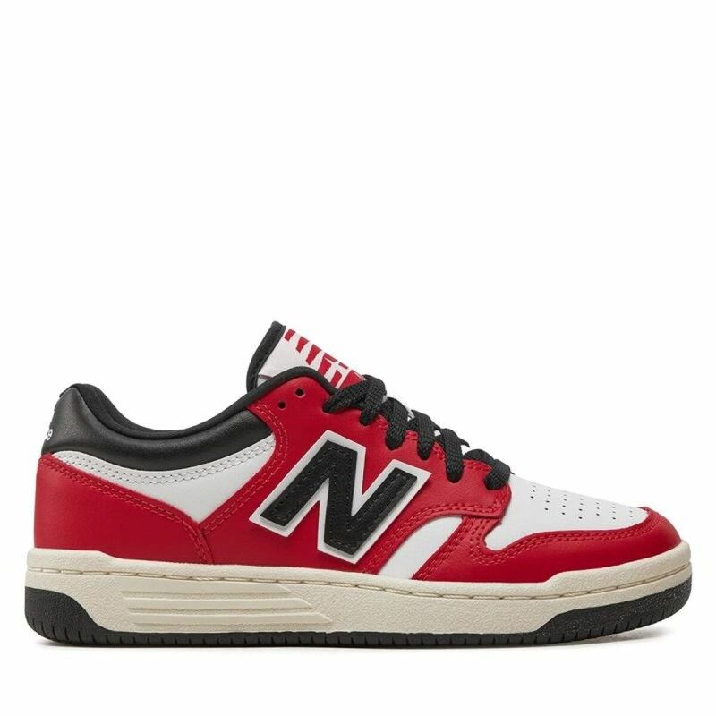 Scarpe Sportive per Bambini New Balance 480 Bianco Rosso Scarpe Sportive per Bambini New Balance 480 Bianco Rosso