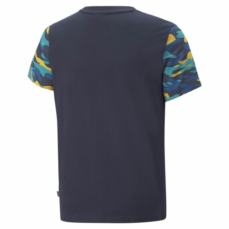 Maglia a Maniche Corte per Bambini Puma Essentials+ Mimetico Bambini Nero Maglia a Maniche Corte per Bambini Puma Essentials+ Mimetico Bambini Nero