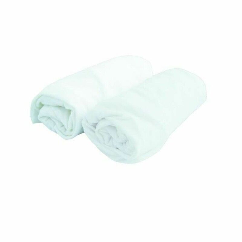 Lenzuolo con angoli aderenti Domiva Doux Nid Bianco 60 x 120 cm Lenzuolo con angoli aderenti Domiva Doux Nid Bianco 60 x 120 cm