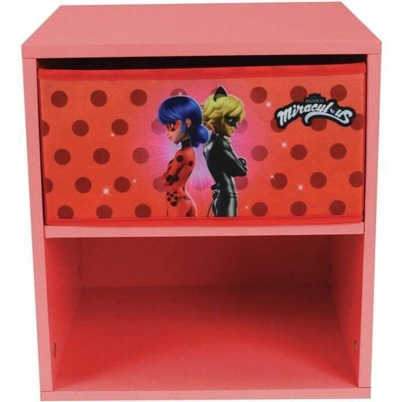 Comodino Fun House Miraculous Ladybug 36 x 33 x 30 cm Comodino Fun House Miraculous Ladybug 36 x 33 x 30 cm