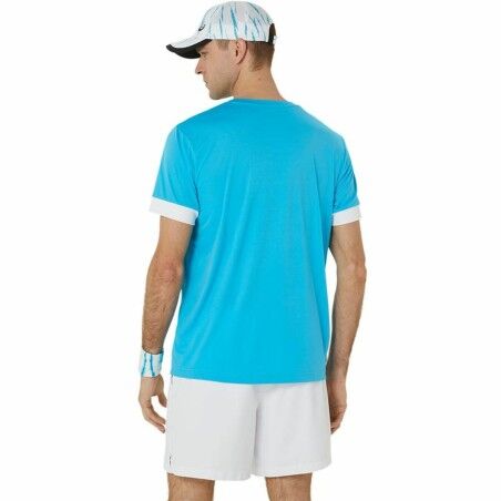 Maglia Sportiva a Maniche Corte Asics Court Ss Top Blu cielo Tennis
