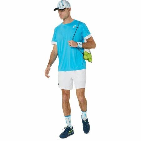 Maglia Sportiva a Maniche Corte Asics Court Ss Top Blu cielo Tennis