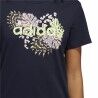 Maglia a Maniche Corte Donna Adidas Farm Print Graphic Blu scuro