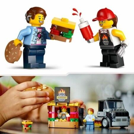 Set di Costruzioni Lego 60404 Hamburger truck Multicolore