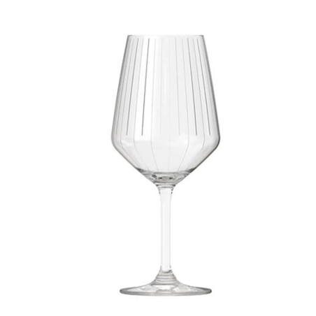 Set di calici da vino Inde Carre optics ø 9,8 x 22,2 cm 650 ml 6 Pezzi