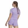 Maglia a Maniche Corte Donna Adidas Essentials Prugna Lilla