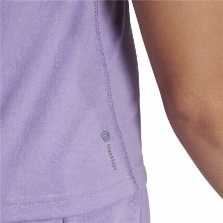 Maglia a Maniche Corte Donna Adidas Essentials Prugna Lilla