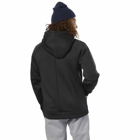 Felpa con Cappuccio Uomo Reebok Supply Tech Nero