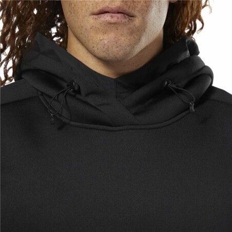 Felpa con Cappuccio Uomo Reebok Supply Tech Nero