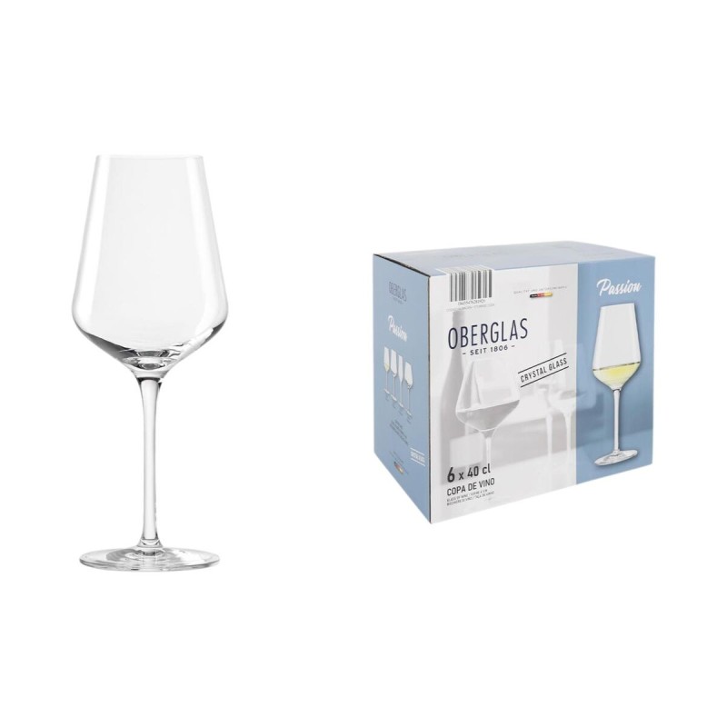 Set di calici da vino Inde Passion 400 ml 6 Pezzi Set di calici da vino Inde Passion 400 ml 6 Pezzi