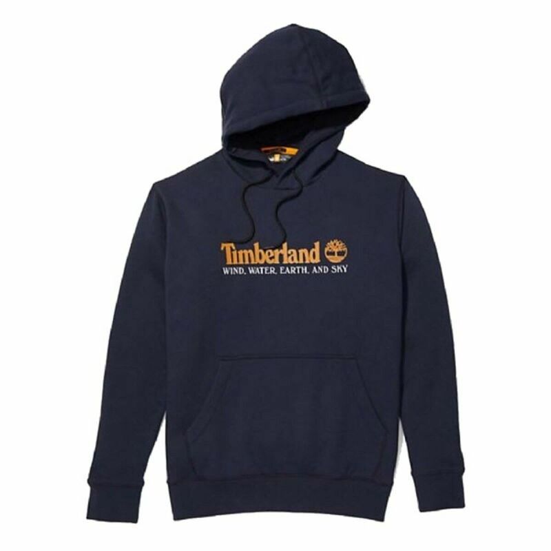 Felpa con Cappuccio Uomo Timberland Wwes Blu scuro Felpa con Cappuccio Uomo Timberland Wwes Blu scuro