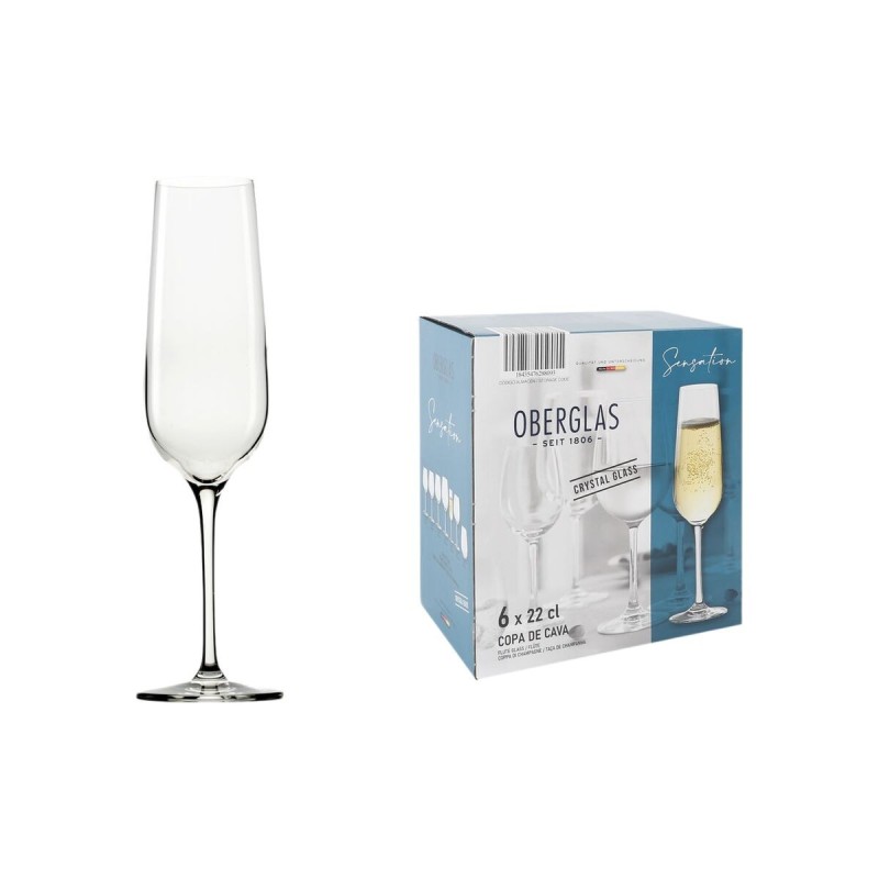 Calice da champagne Inde Sensation Ø 5 cm 220 ml 6 Pezzi