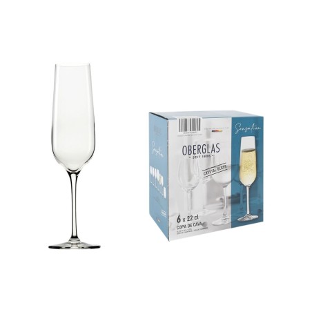 Calice da champagne Inde Sensation Ø 5 cm 220 ml 6 Pezzi