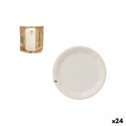 Set di piatti Algon Bianco 10 Pezzi (24 Unità)