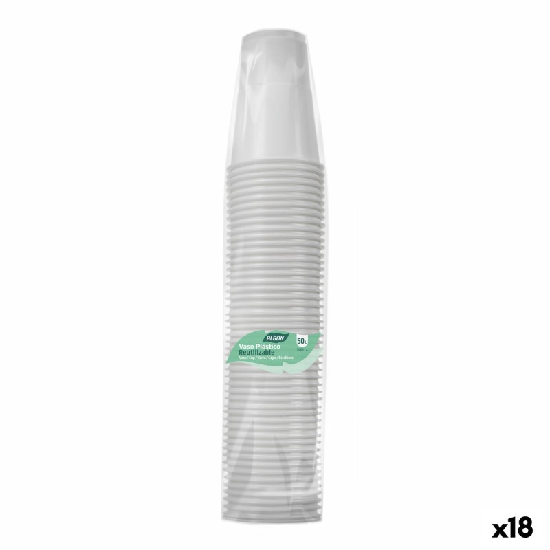Set di Bicchieri Inde Bianco 300 ml 50 Pezzi (18 Unità) Set di Bicchieri Inde Bianco 300 ml 50 Pezzi (18 Unità)