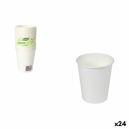 Set di Bicchieri Inde Bianco 250 ml 15 Pezzi (24 Unità)