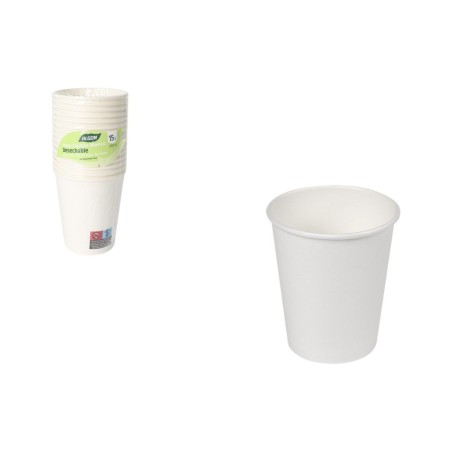 Set di Bicchieri Inde Bianco 250 ml 15 Pezzi (24 Unità)