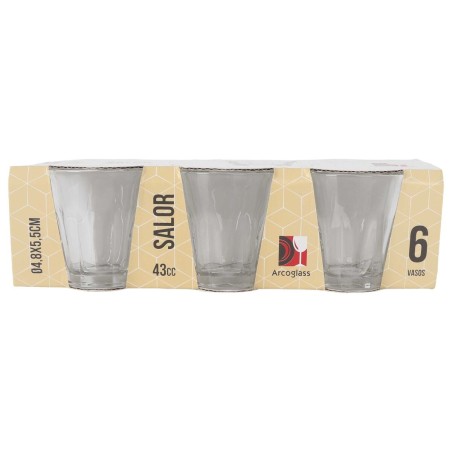 Set di Bicchierini da Chicchetto Inde Salor 43 ml 6 Pezzi (12 Unità)