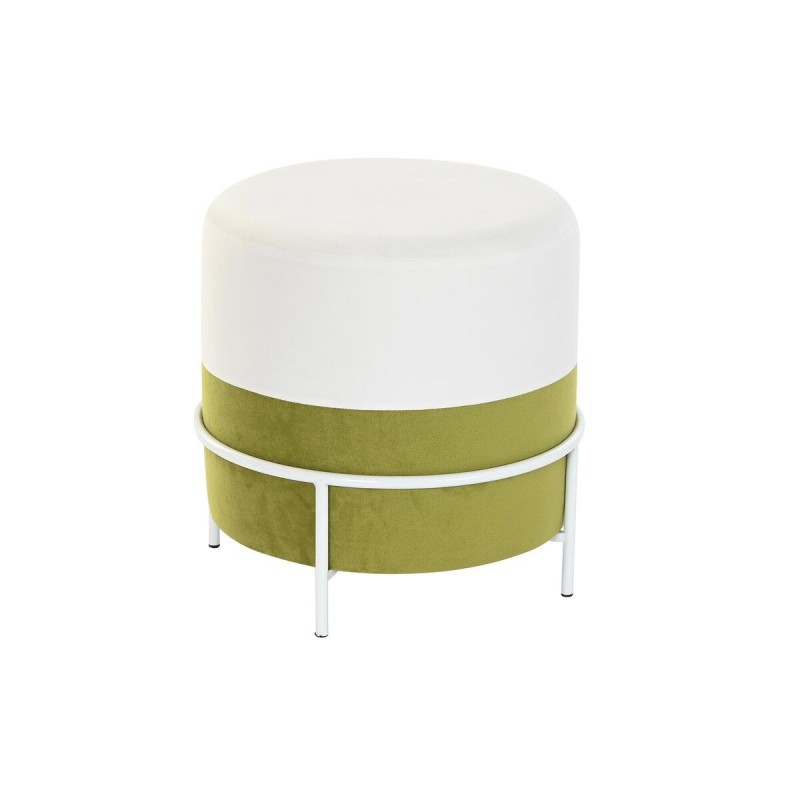 Poggiapiedi DKD Home Decor Naturale Metallo Bianco Verde (40 x 40 x 40 cm) Poggiapiedi DKD Home Decor Naturale Metallo Bianco Verde (40 x 40 x 40 cm)