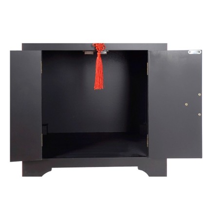 Comodino DKD Home Decor Abete Rosso Nero Legno MDF 45 x 34 x 66 cm