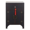Comodino DKD Home Decor Abete Rosso Nero Legno MDF 45 x 34 x 66 cm