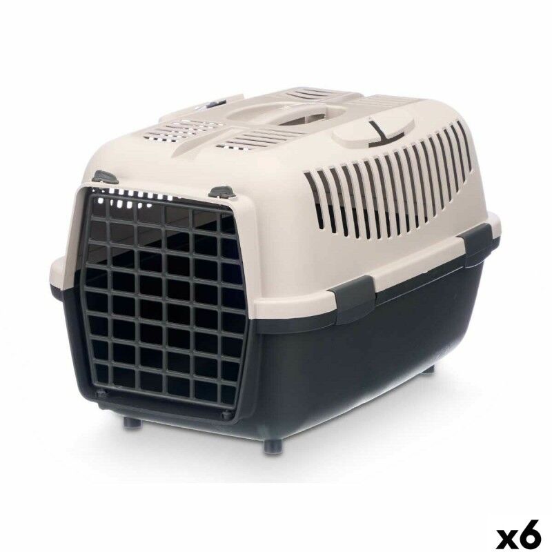 Trasportino Mascow ARET080 Antracite Grigio chiaro Plastica 36 x 35 x 55 cm (6 Unità) Trasportino Mascow ARET080 Antracite Grigio chiaro Plastica 36 x 35 x 55 cm (6 Unità)