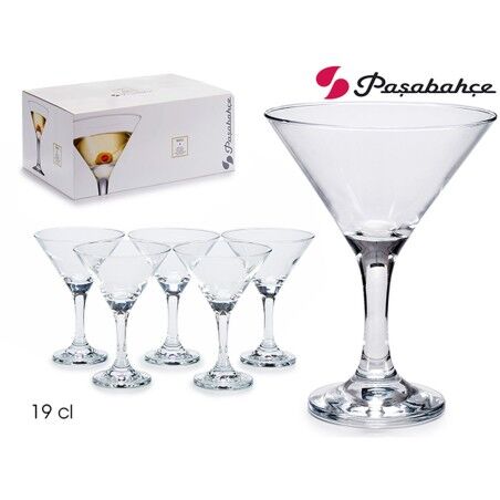 Bicchiere da cocktail Pasabahce 1002401-44410 Trasparente Vetro 190 ml 33 x 15 x 22 cm 10,7 x 13,5 cm 6 Pezzi