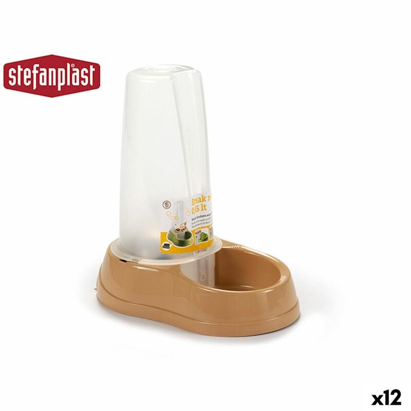 Ciotola per animali domestici Stefanplast 04093 Beige Plastica 650 ml 12 x 19,5 x 19 cm (12 Unità) Ciotola per animali domestici Stefanplast 04093 Beige Plastica 650 ml 12 x 19,5 x 19 cm (12 Unità)