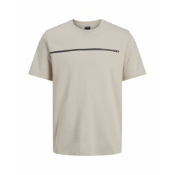 Maglia a Maniche Corte Uomo Jack & Jones JCOFUSION FULL BRANDING 12273120 Grigio