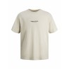 Maglia a Maniche Corte Uomo Jack & Jones JORVESTERBRO TEE SS 12240121 Beige