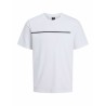 Maglia a Maniche Corte Uomo Jack & Jones JCOFUSION FULL BRANDING 12273120 Bianco