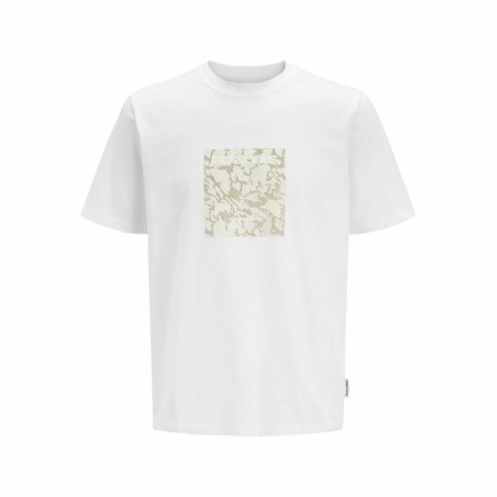 Maglia a Maniche Corte Uomo Jack & Jones JCOTARMAC CAMO FRONT TEE 12273239 Bianco