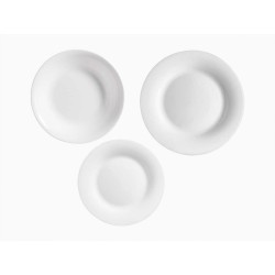 Set di Stoviglie Vivalto F-LP100-80-85 Bianco Vetro opalino (2 Unità)