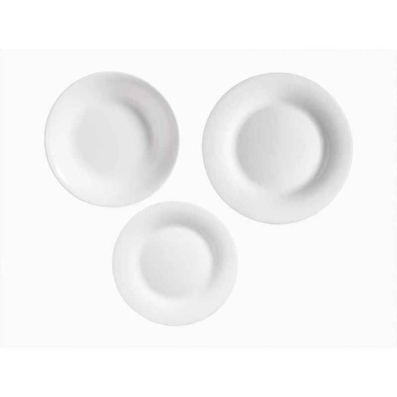 Set di Stoviglie Vivalto F-LP100-80-85 Bianco Vetro opalino (2 Unità) Set di Stoviglie Vivalto F-LP100-80-85 Bianco Vetro opalino (2 Unità)