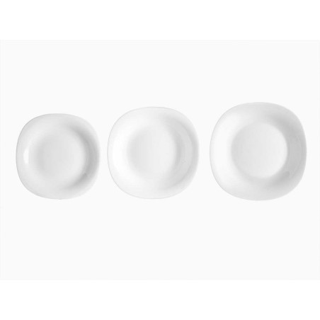 Set di Stoviglie Vivalto F-LFP95-85-90 Bianco Vetro opalino (2 Unità)