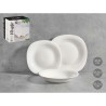 Set di Stoviglie Vivalto F-LFP95-85-90 Bianco Vetro opalino (2 Unità)