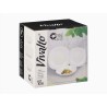 Set di Stoviglie Vivalto F-LFP95-85-90 Bianco Vetro opalino (2 Unità)