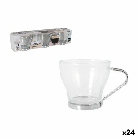Set di Bicchieri Inde Amberg 100 ml 3 Pezzi (24 Unità)