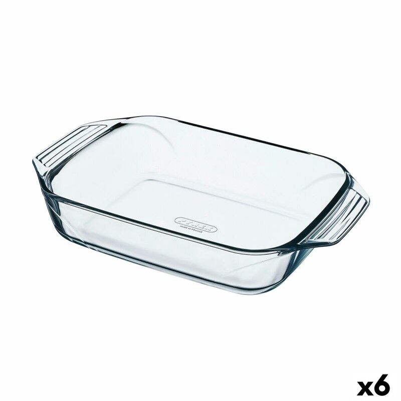 Pirofila da Forno Pyrex Irresistible Trasparente Vetro Rettangolare 39 x 24,5 x 6,9 cm (6 Unità) Pirofila da Forno Pyrex Irresistible Trasparente Vetro Rettangolare 39 x 24,5 x 6,9 cm (6 Unità)