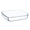 Teglia da Cucina Ô Cuisine Quadrato 25 x 22 x 5 cm Trasparente Vetro (6 Unità)
