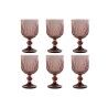 Set di Bicchieri Home ESPRIT Rosa Cristallo 8 x 8 x 14,5 cm (6 Unità)