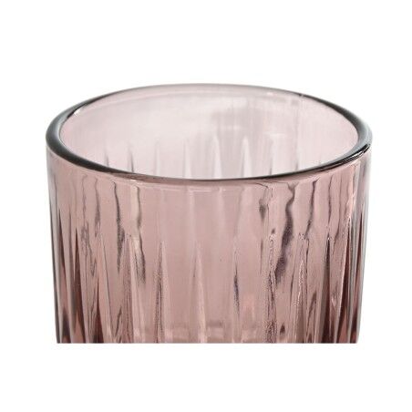 Set di Bicchieri Home ESPRIT Rosa Cristallo 8 x 8 x 14,5 cm (6 Unità)