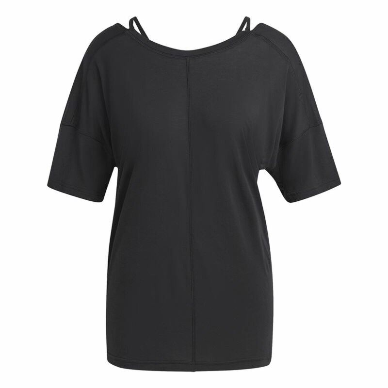 Maglia a Maniche Corte Donna Adidas Studio Oversized Nero Maglia a Maniche Corte Donna Adidas Studio Oversized Nero