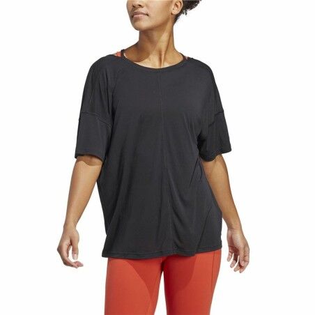 Maglia a Maniche Corte Donna Adidas Studio Oversized Nero