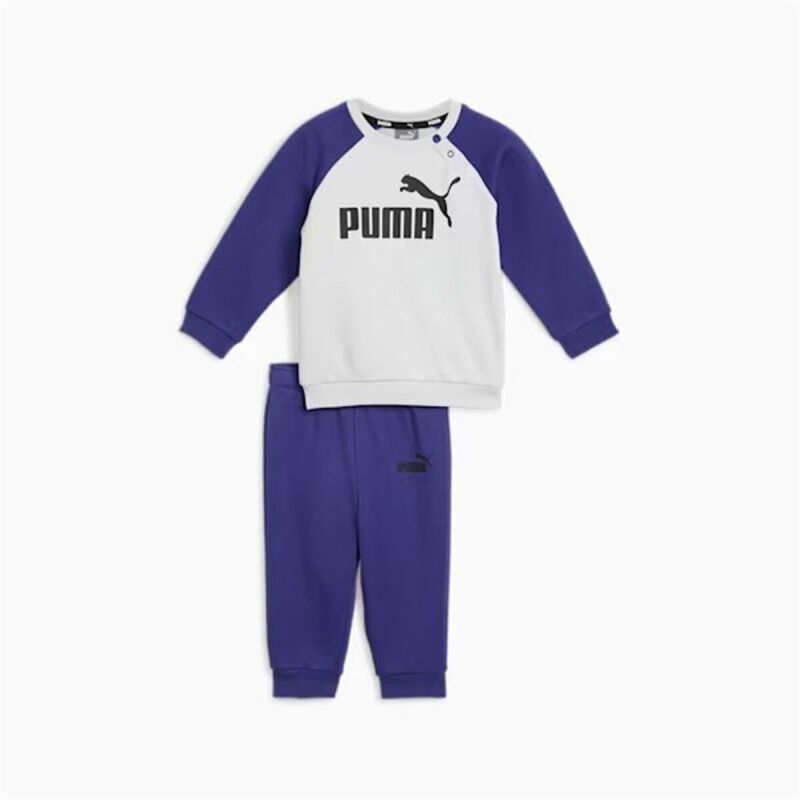 Tuta da Bambini Puma Minicats Ess Raglan Jogger Fl Blu Marino Tuta da Bambini Puma Minicats Ess Raglan Jogger Fl Blu Marino